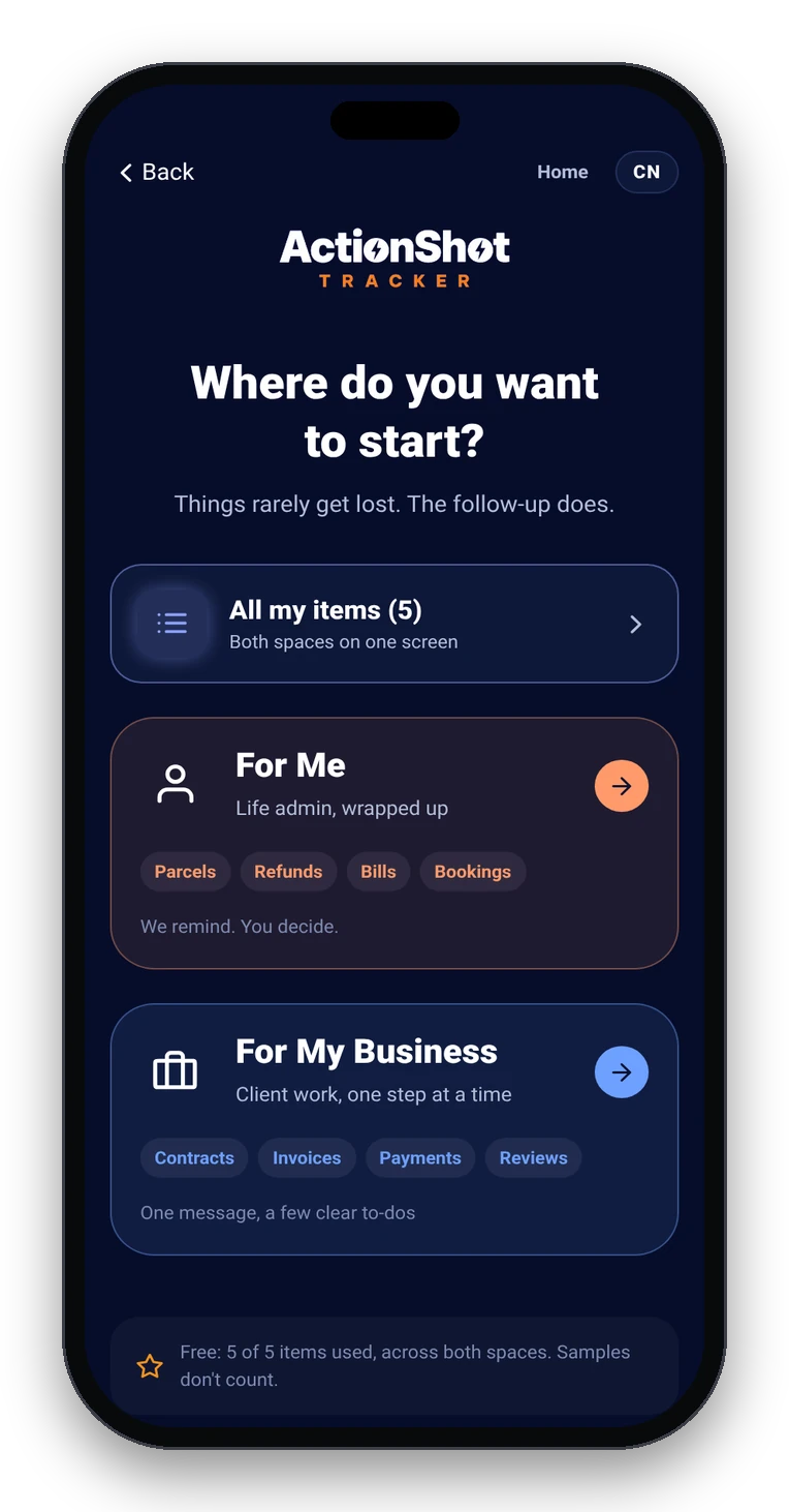For Me and For My Business spaces